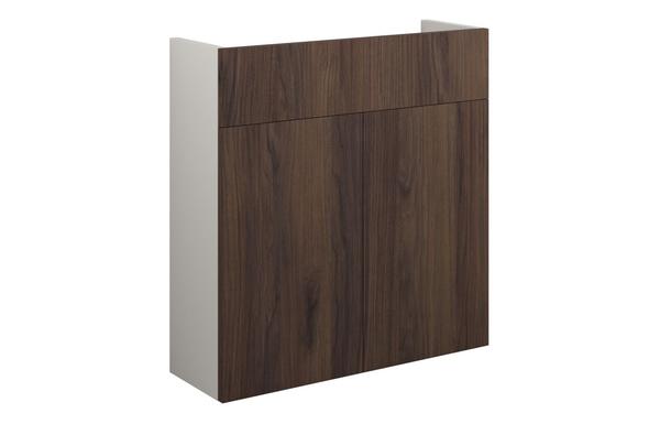 Eden 600mm Slim Basin Unit - Warm Walnut (Grey Cab)